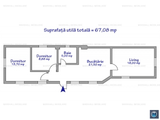 Casa cu 4 camere de vanzare, zona Buna Vestire, 67.08 mp