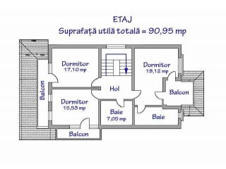 Vila cu 4 camere de vanzare in Bucov, 240 mp