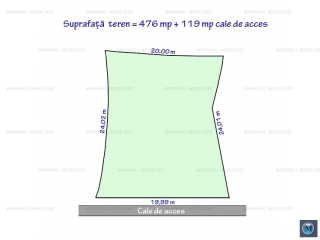 Teren intravilan de vanzare, zona Albert, 476 mp
