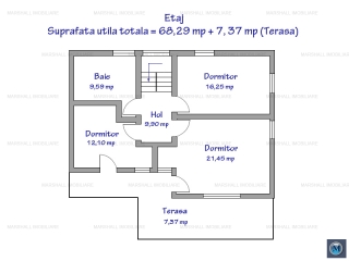 Vila cu 4 camere de vanzare in Barcanesti, 221 mp