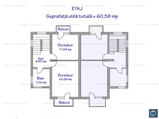 Vila cu 3 camere de vanzare in Paulestii Noi, 139.1 mp