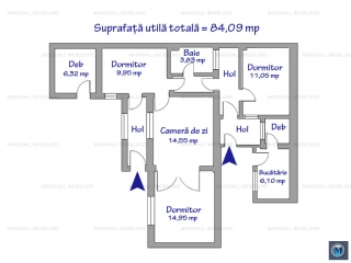 Casa cu 4 camere de vanzare, zona Gheorghe Doja, 84.09 mp