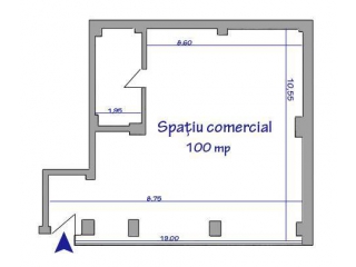 Spatiu comercial de inchiriat, zona Ultracentral, 100 mp