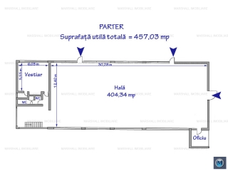 Spatiu industrial de inchiriat, zona Sud, 404.34 mp