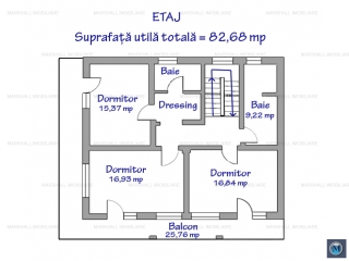 Vila cu 4 camere de vanzare, zona Traian, 160.51 mp