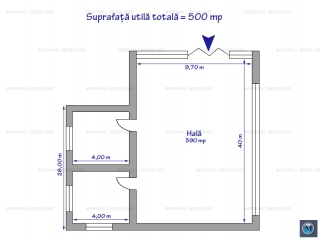 Spatiu industrial de inchiriat, zona Est, 500 mp
