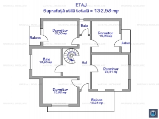 Vila cu 6 camere de vanzare in Lipanesti, 257.71 mp