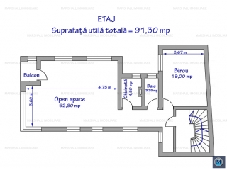 Spatiu  birouri de inchiriat, zona Ultracentral, 277.54 mp