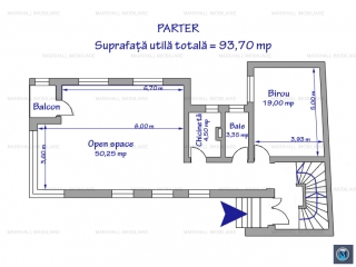 Spatiu  birouri de inchiriat, zona Ultracentral, 277.54 mp