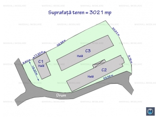 Spatiu industrial de vanzare, zona Exterior Est, 1230 mp