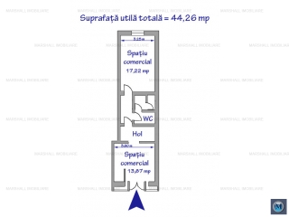 Spatiu comercial de vanzare, zona Republicii, 44.26 mp