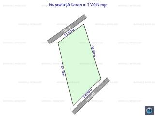 Teren intravilan de vanzare, zona 9 Mai, 1745 mp