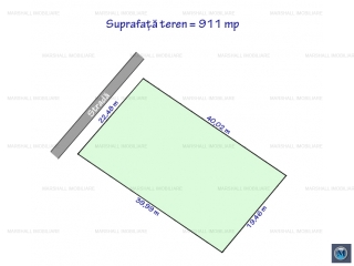 Teren intravilan de vanzare, zona Albert, 911 mp