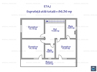 Vila cu 5 camere de vanzare, zona Exterior Est, 175.03 mp