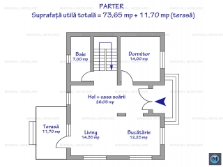 Vila cu 5 camere de vanzare in Paulesti, 140.8 mp