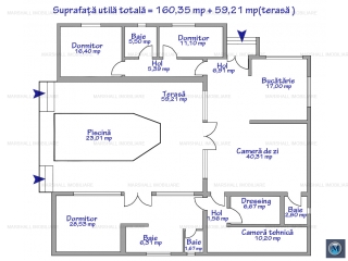 Vila cu 4 camere de vanzare in Magureni, 157.21 mp