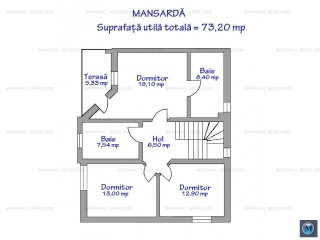 Vila cu 4 camere de vanzare in Cocosesti, 142.75 mp