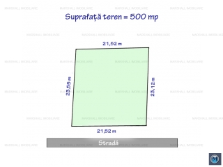Teren intravilan de vanzare in Strejnicu, 500 mp