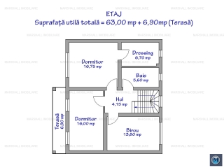 Vila cu 5 camere de vanzare in Strejnicu, 155.3 mp