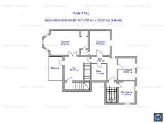 Vila cu 5 camere de vanzare, zona Eminescu, 101.78 mp