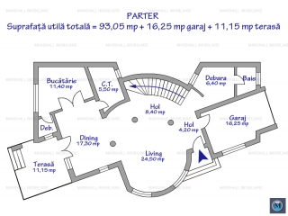 Vila cu 4 camere de vanzare in Paulesti, 204.90 mp