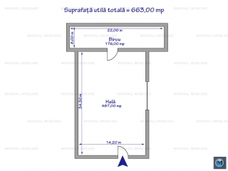 Spatiu industrial de inchiriat, zona Nord, 597.4 mp