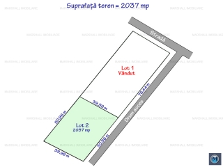 Teren intravilan de vanzare, zona Exterior Nord, 2037 mp