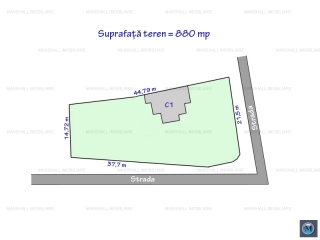 Teren intravilan de vanzare, zona Buna Vestire, 880 mp