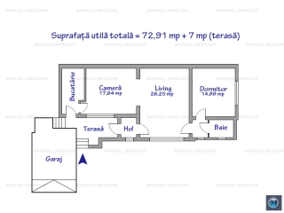 Apartament 3 camere de vanzare in Campina, zona Central, 80 mp