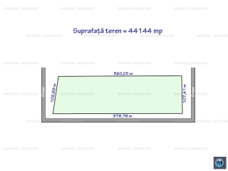 Teren extravilan de vanzare, zona Exterior Nord, 44144 mp