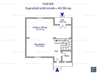 Vila cu 4 camere de vanzare, zona Rudului, 145 mp