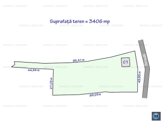 Teren intravilan de vanzare in Gornet-Cricov, 3406 mp