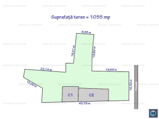 Teren intravilan de vanzare, zona Ultracentral, 1055 mp