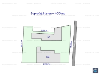Teren intravilan de vanzare, zona P-ta Mihai Viteazu, 400 mp