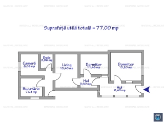 Casa cu 3 camere de vanzare, zona Central, 77 mp