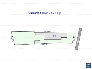 Casa cu 3 camere de vanzare, zona Cantacuzino, 70 mp
