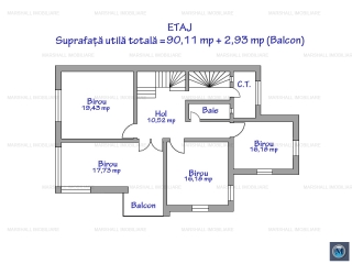 Spatiu  birouri de inchiriat, zona Central, 350 mp