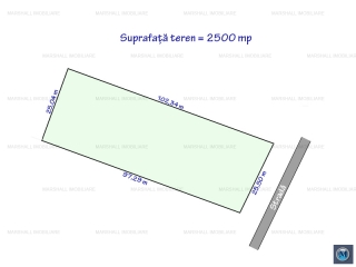 Teren extravilan de vanzare, zona Exterior Nord, 2500 mp