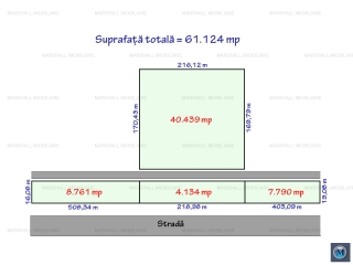 Teren intravilan de vanzare, zona Exterior Sud, 61124 mp