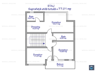 Vila cu 4 camere de vanzare, zona Albert, 145 mp
