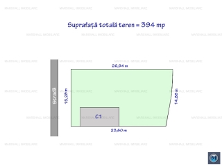 Teren intravilan de vanzare, zona Cantacuzino, 394,00 mp