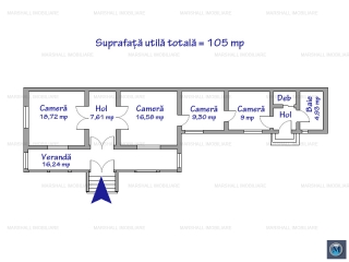 Casa cu 4 camere de vanzare, zona P-ta Mihai Viteazu, 105.00 mp