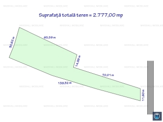Teren intravilan de vanzare in Dumbravesti, 2777,00 mp
