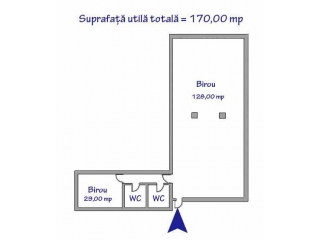Spatiu  birouri de inchiriat, zona Mihai Bravu, 170 mp