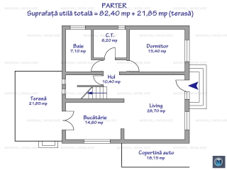 Casa cu 5 camere de inchiriat in Cocosesti, 163.5 mp