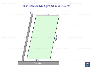 Teren intravilan de vanzare, zona Nord, 3000 mp
