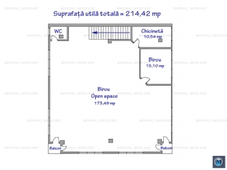 Spatiu  birouri de inchiriat, zona B-dul Bucuresti, 200 mp