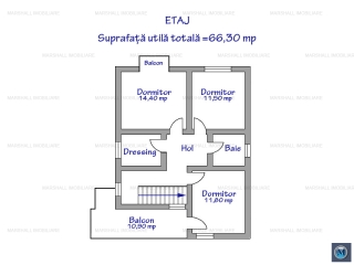 Vila cu 4 camere de vanzare in Paulesti, 129 mp
