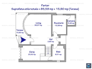 Vila cu 4 camere de vanzare in Gageni, 133.2 mp