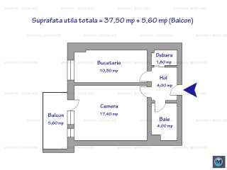 Garsoniera de vanzare, zona Albert, 37,50 mp